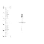 Polished Cross Pendant with Rounded Edges
