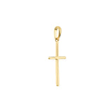 Polished Cross Pendant with Rounded Edges