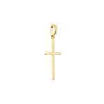 Polished Cross Pendant with Rounded Edges