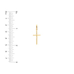 Polished Cross Pendant with Rounded Edges
