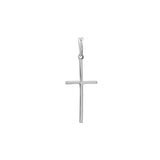 Polished Cross Pendant with Rounded Edges