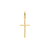 Polished Cross Pendant with Rounded Edges