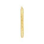 4mm x 42mm Diamond-Cut Oval Hoop Earrings