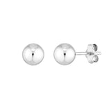 Sterling Silver 6mm Polished Ball Stud Earrings
