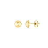 Mini Dome Stud Earrings on Post Back