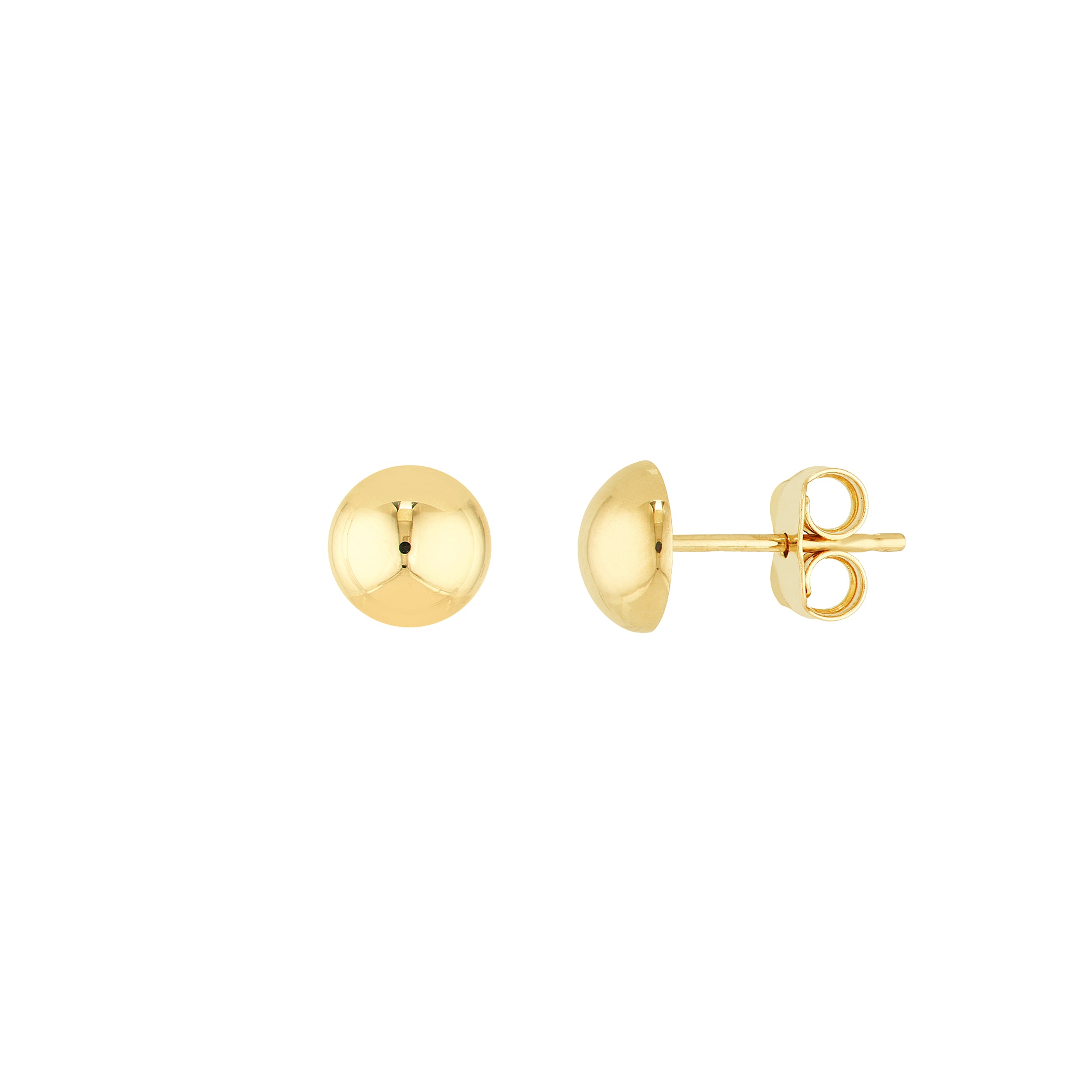 Mini Dome Stud Earrings on Post Back