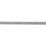 Plated Sterling Silver Triple CZ Row Bracelet