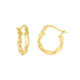 Twisted Mini Hoop Earrings