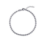 SS 3.5mm D/C Bead Adjustable Bracelet