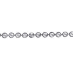 SS 3.5mm D/C Bead Adjustable Bracelet