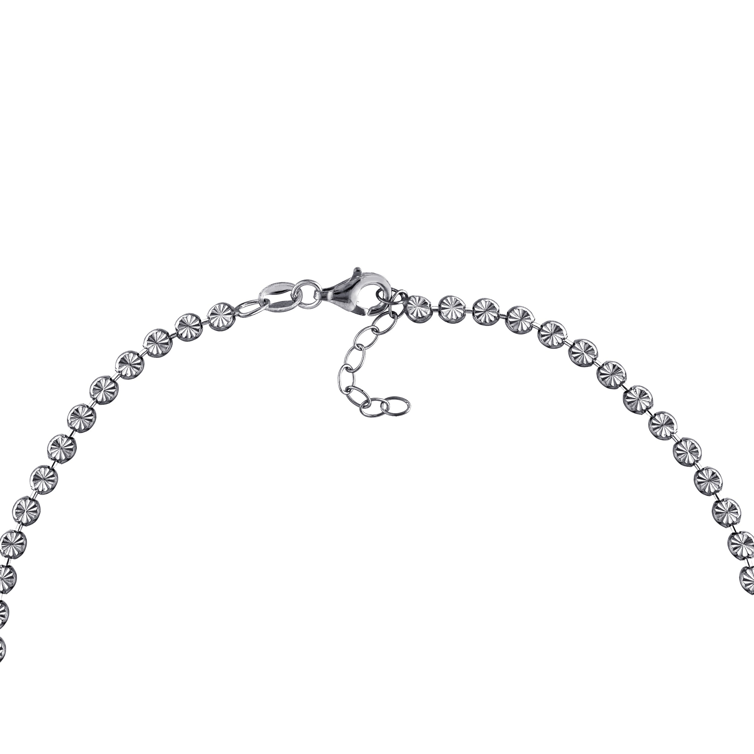 SS 3.5mm D/C Bead Adjustable Bracelet