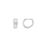 Diamond-Cut Hoop Mini Hoop Earrings