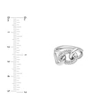CZ Small Curb Link Ring