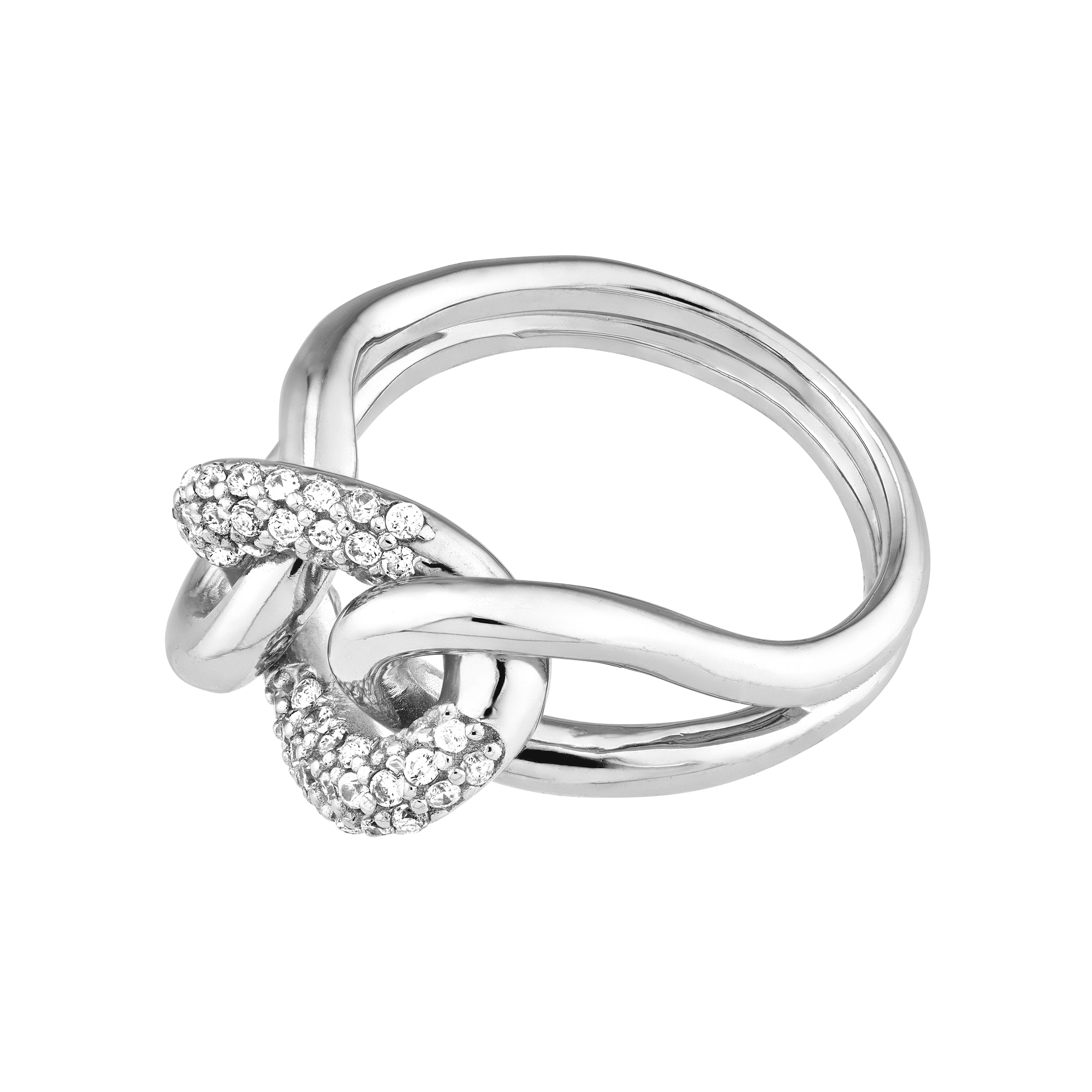 CZ Small Curb Link Ring