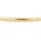 Diamond-Cut Tube Hinged Bangle