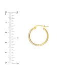 Pavé CZ Hoop Earrings