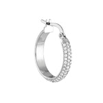 Pavé CZ Hoop Earrings