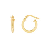 Knife Edge Mini Hoop Earrings