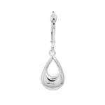 Puffy Teardrop Dangle Earrings on Leverback