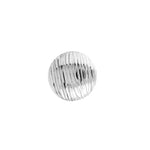 Ridged Button Stud Earrings on Post Back