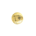 Ridged Button Stud Earrings on Post Back