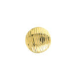 Ridged Button Stud Earrings on Post Back
