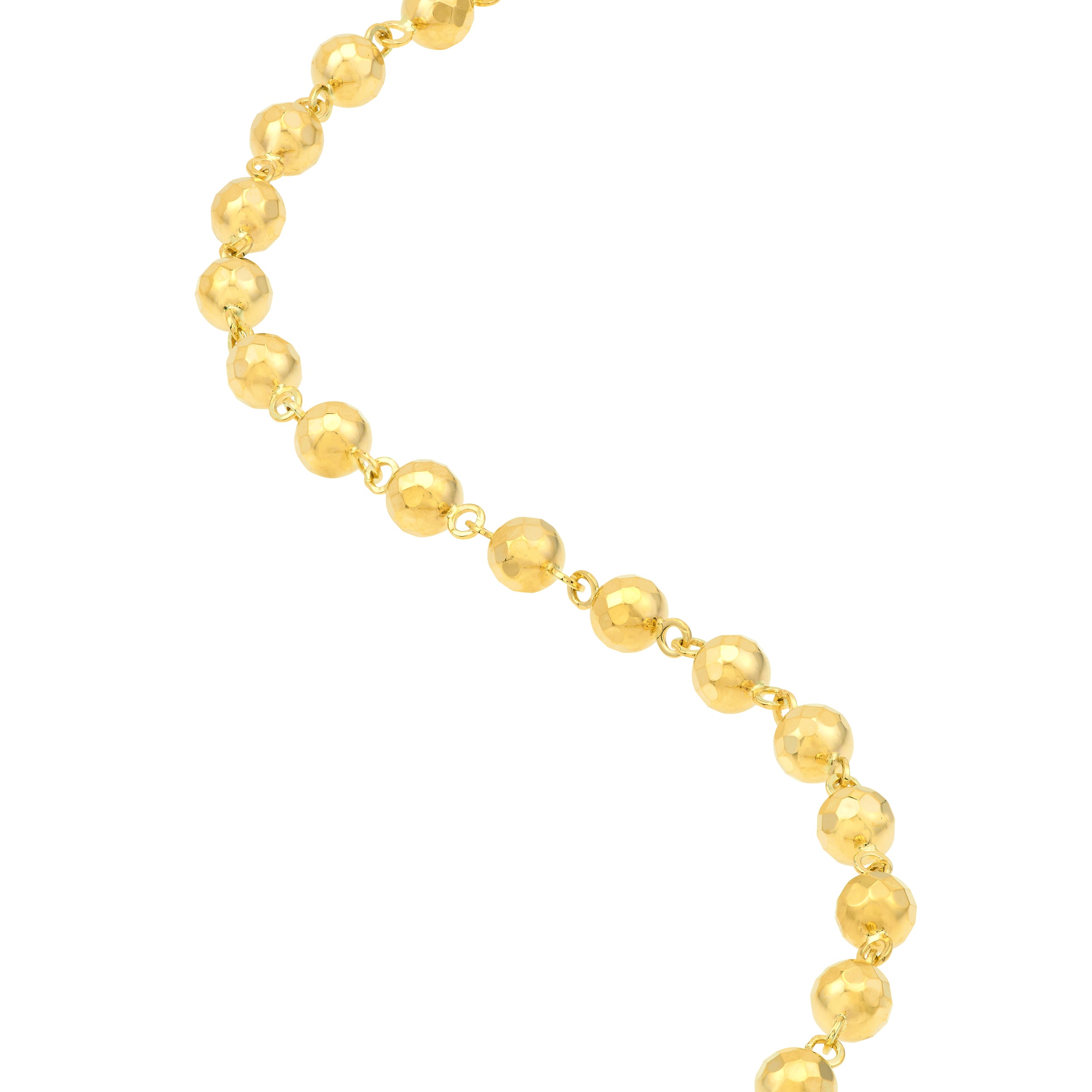 Diamond-Cut Beaded Bracelet