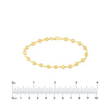 Diamond-Cut Beaded Bracelet
