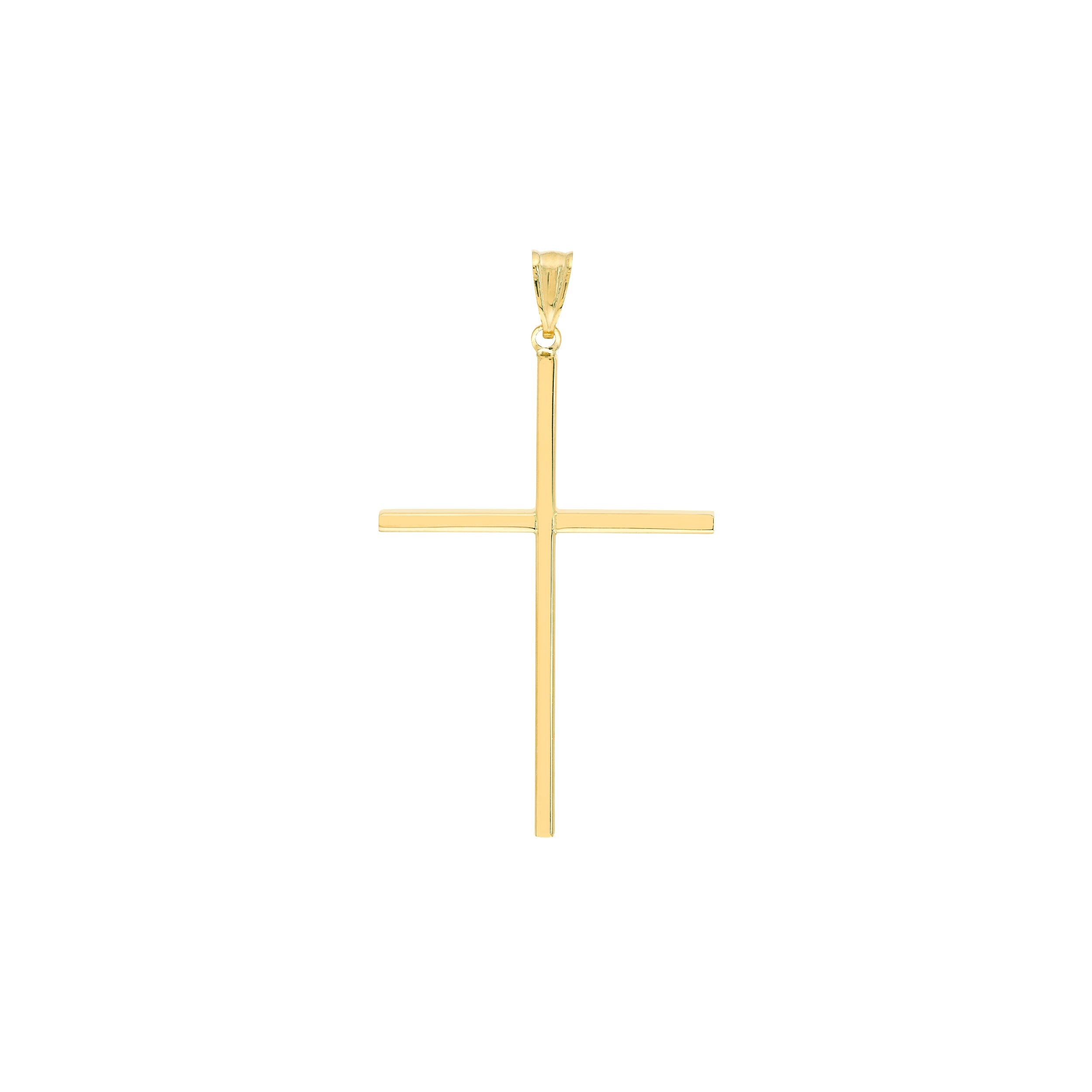 Large Polished Cross Pendant
