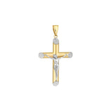 Round Tube Cross w/Crucifix and Slant DC Ends