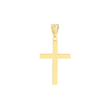 Reversible D/C and Polished Cross Pendant