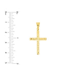 Reversible D/C and Polished Cross Pendant