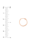 Reversible CZ Hoop Earrings