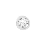 CZ Bezel Stud Earrings