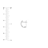 Polished Curve Earrings on Leverback