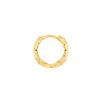 Diamond-Cut Front Hoop Earrings