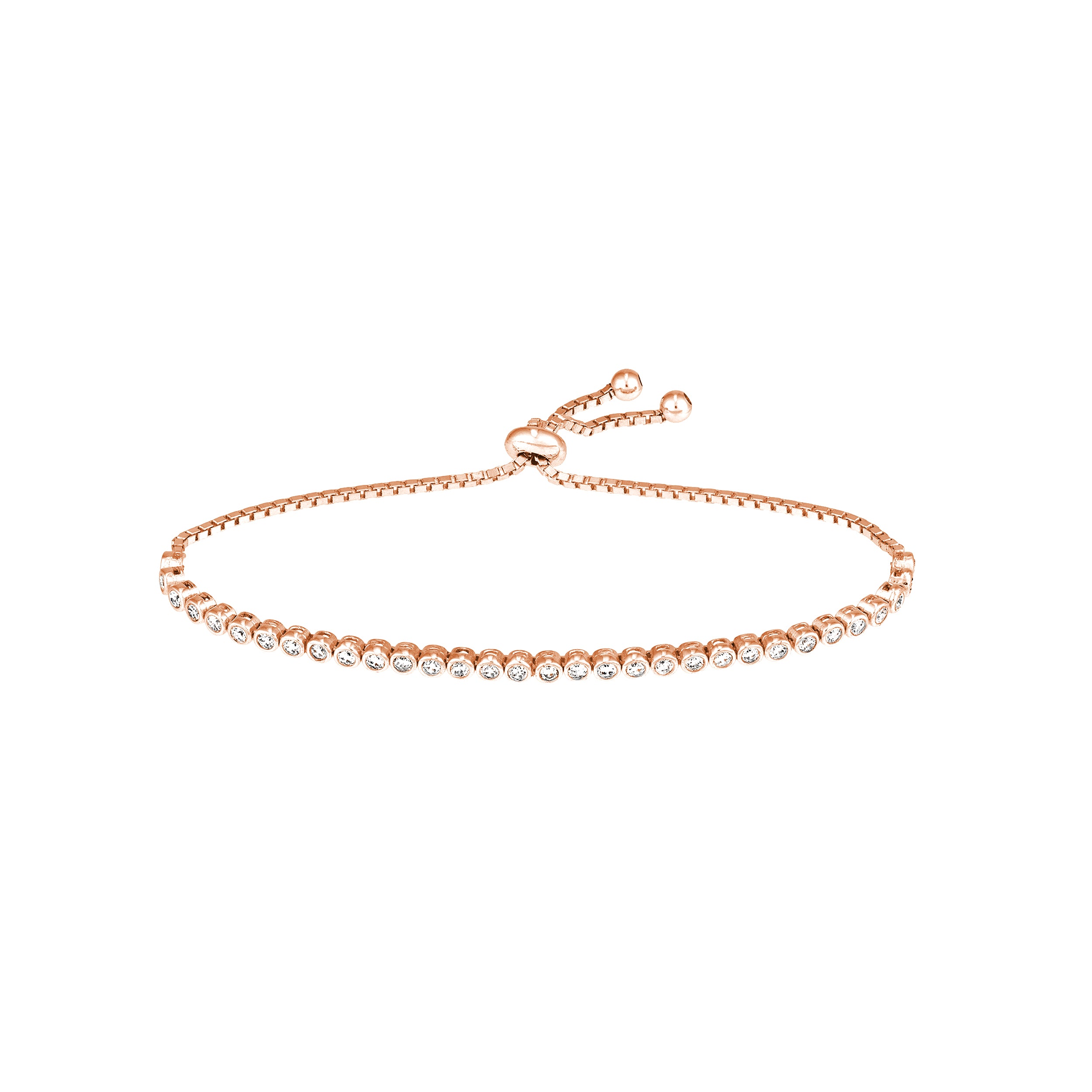 2.0mm Cz Small Adj Tennis Bracelet