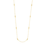 Long And Lovely Cable Illusion Station Necklace