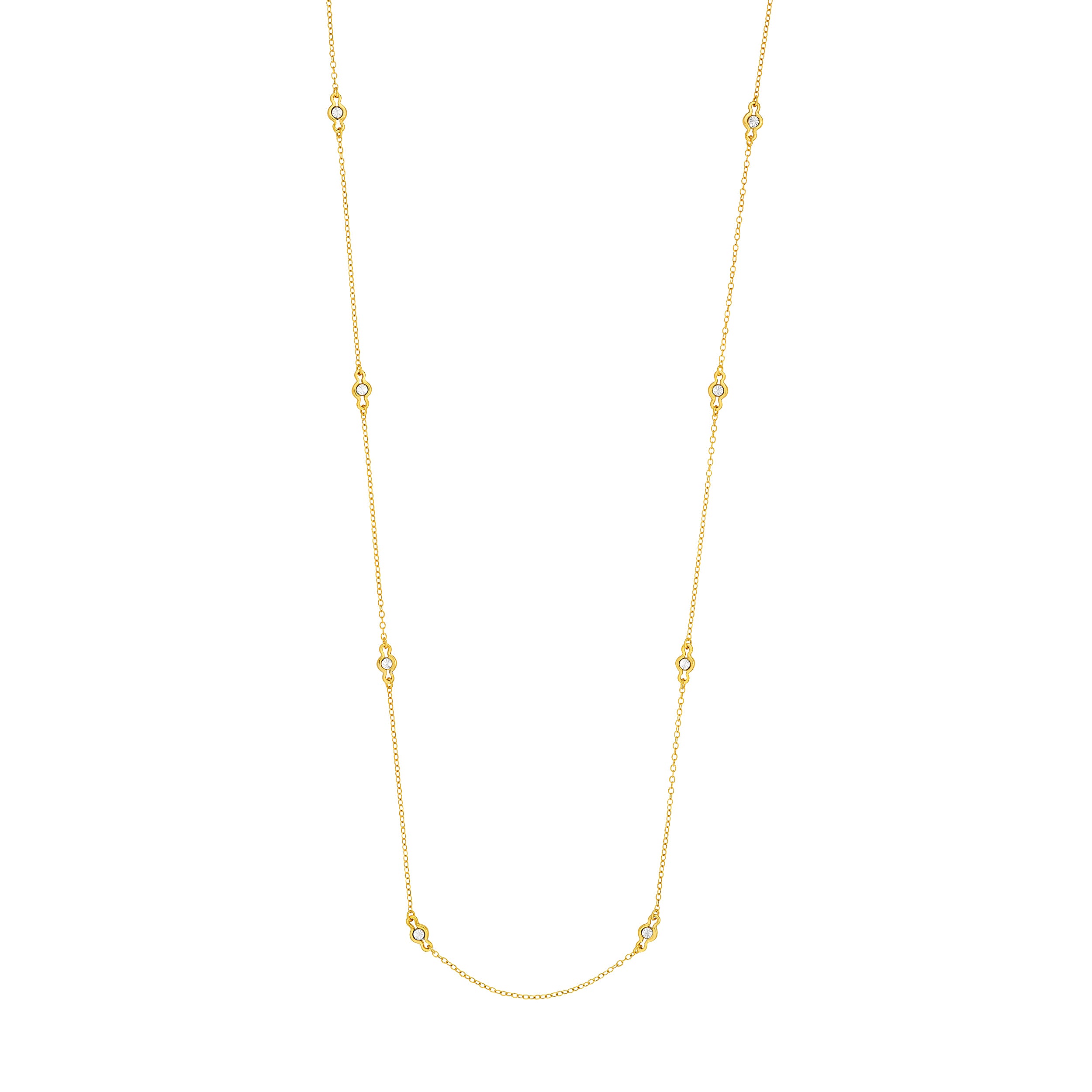 Long And Lovely Cable Illusion Station Necklace