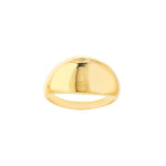 Graduated Narrow Dome Signet Ring