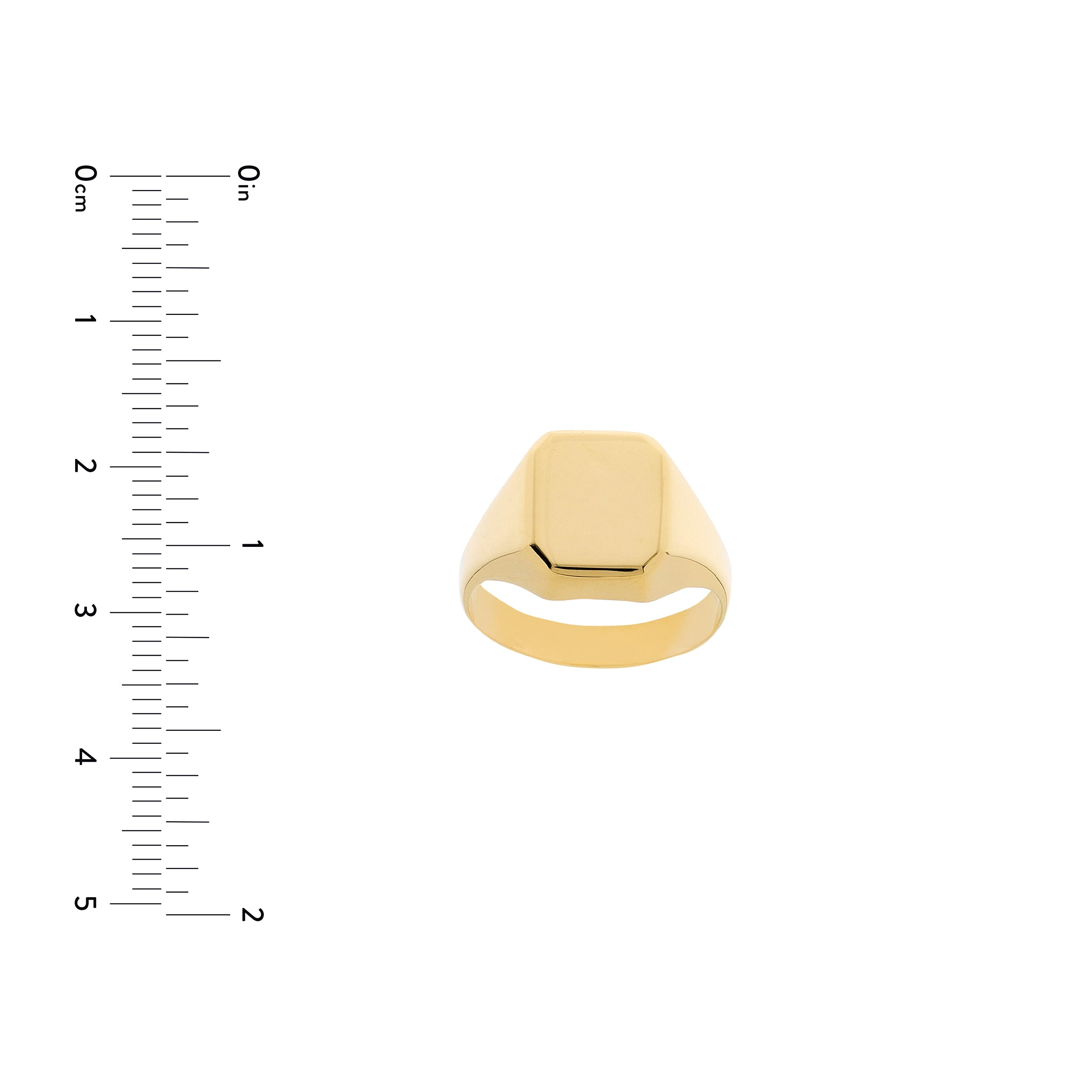 Engravable Rectangle Signet Ring