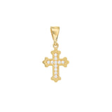 Fleury Mini CZ Cross Pendant