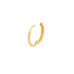 Beaded Huggie Hoop Earrings