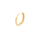 Beaded Huggie Hoop Earrings