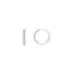 Beaded Huggie Hoop Earrings