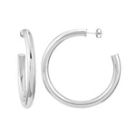 5mm x 50mm Tube Hoop Earrings