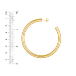5mm x 60mm Tube Hoop Earrings