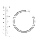 6mm x 60mm Tube Hoop Earrings