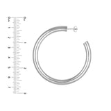 6mm x 60mm Tube Hoop Earrings
