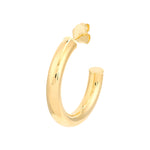 4mm x 25mm Tube Hoop Earrings